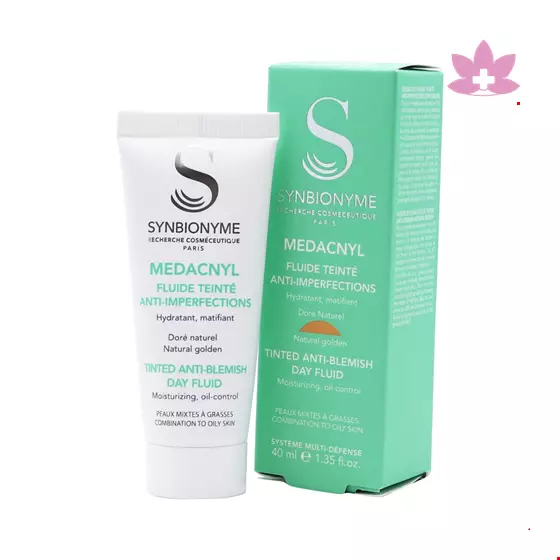 Synbionyme Medacnyl Fluide Anti Imperfections For Combination To Oily Skin Natural Golden 40 Ml