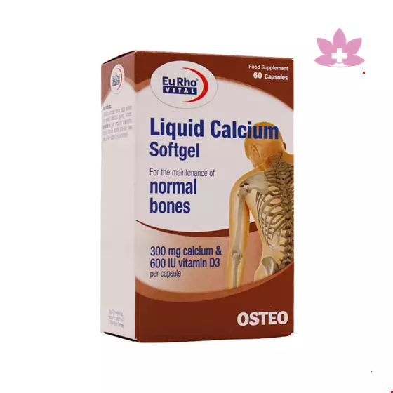 Eurho Vital Liquid Calcium 60 Softgels