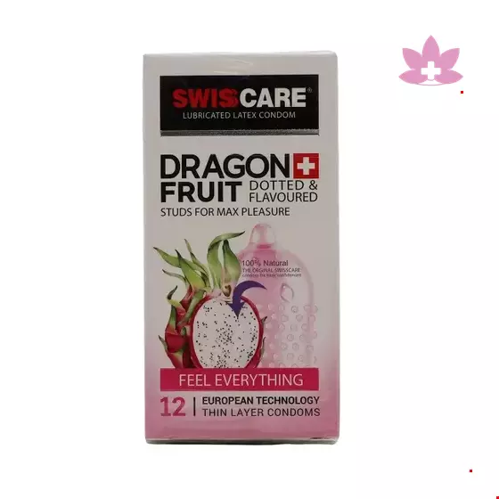 Swiss Care Dragon Fruit Condom 12 pcs